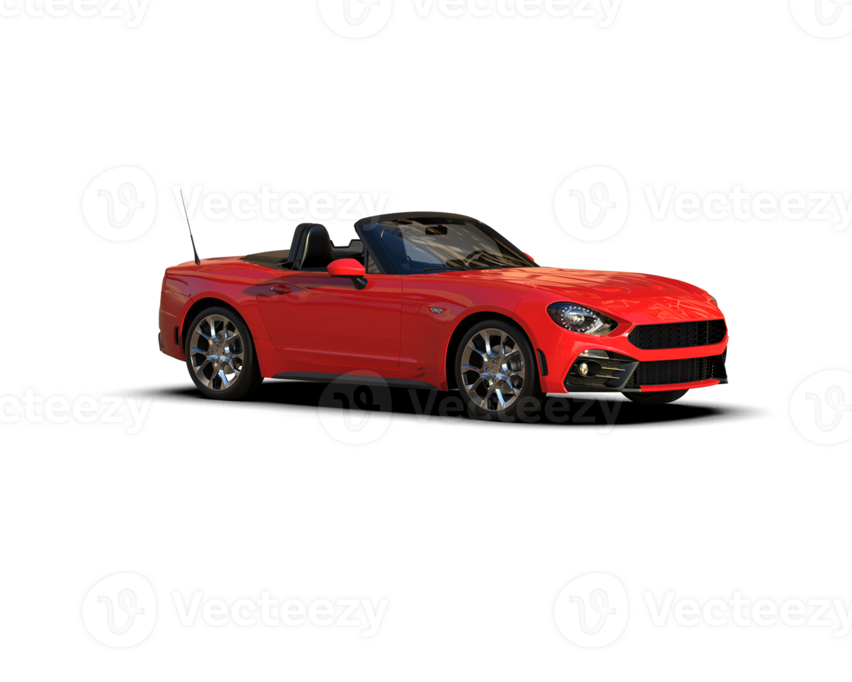 Realistic sport car isolated on background. 3d rendering - illustration png