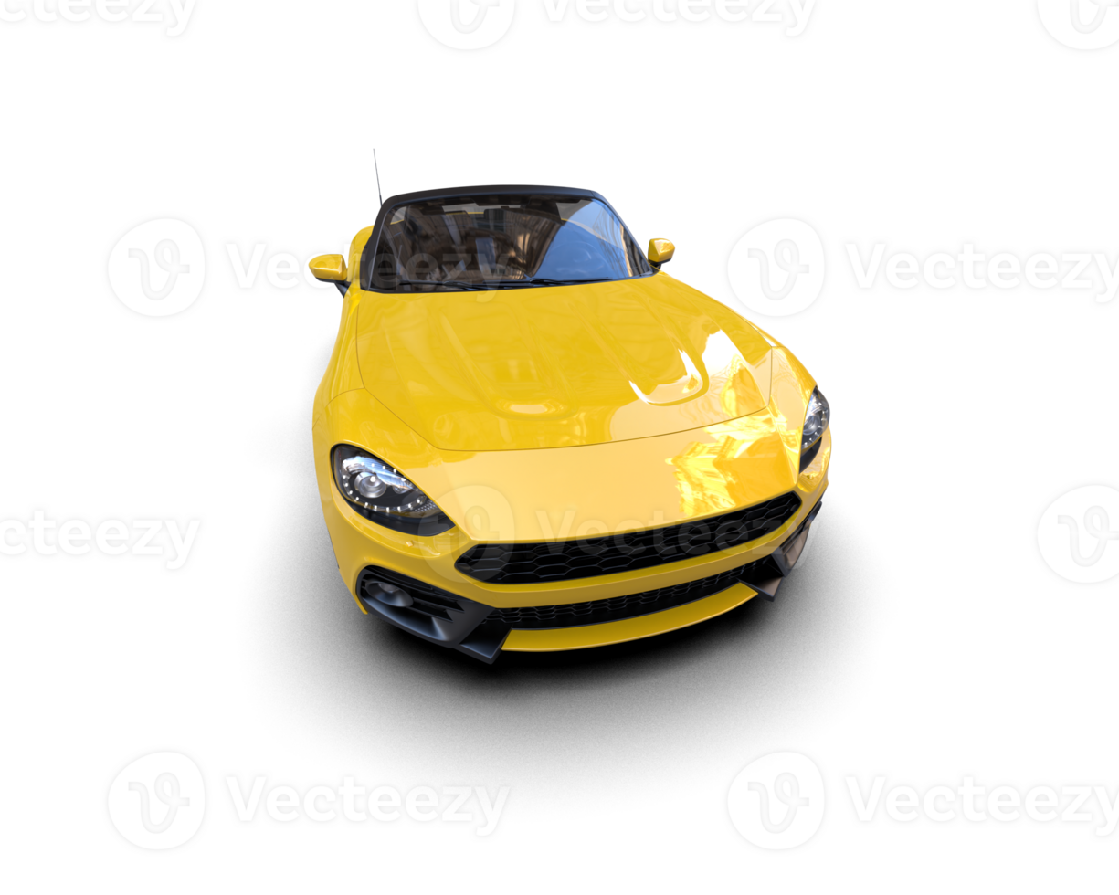 Realistic sport car isolated on background. 3d rendering - illustration png