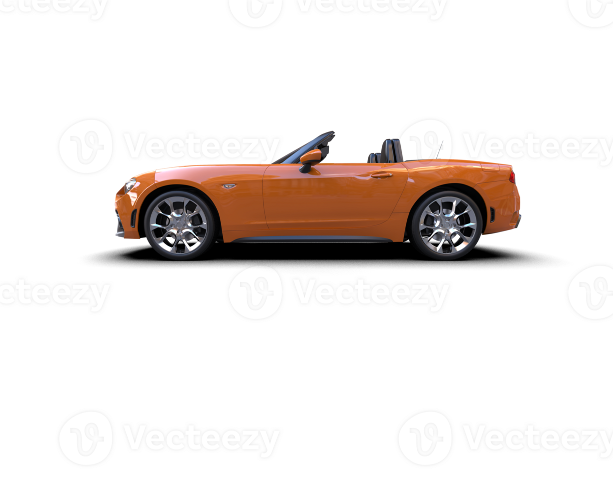 Realistic sport car isolated on background. 3d rendering - illustration png