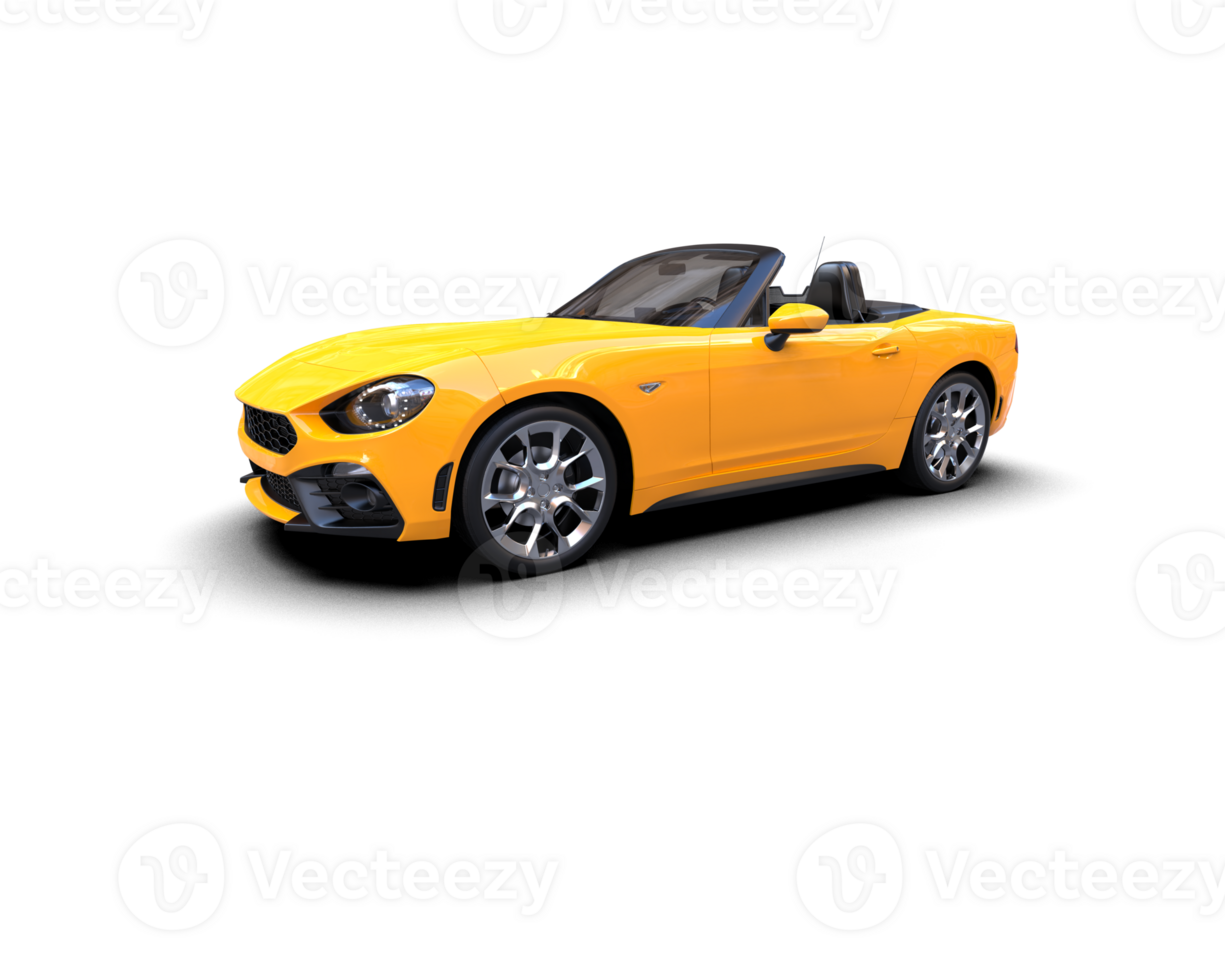 Realistic sport car isolated on background. 3d rendering - illustration png