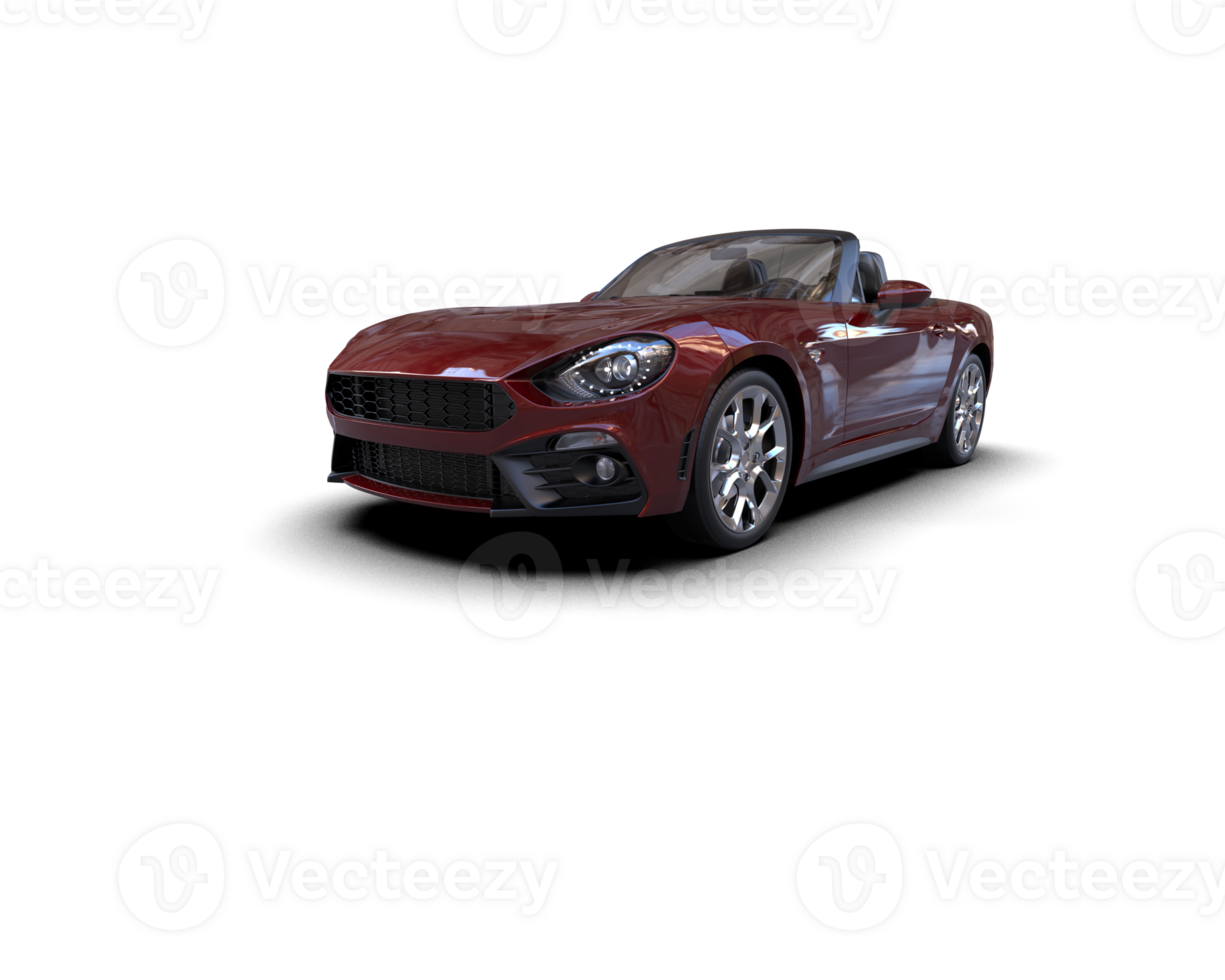 Realistic sport car isolated on background. 3d rendering - illustration png