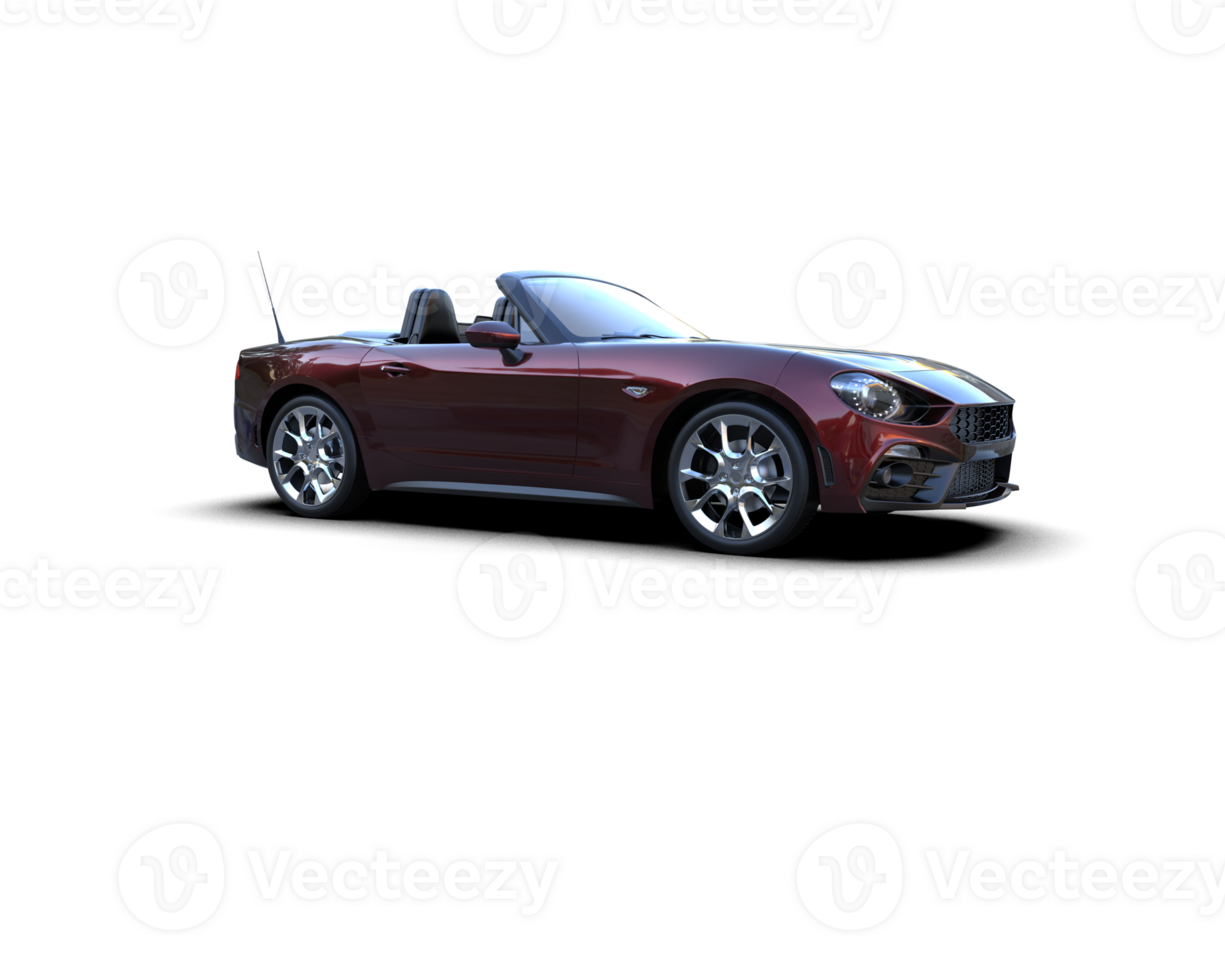 Realistic sport car isolated on background. 3d rendering - illustration png