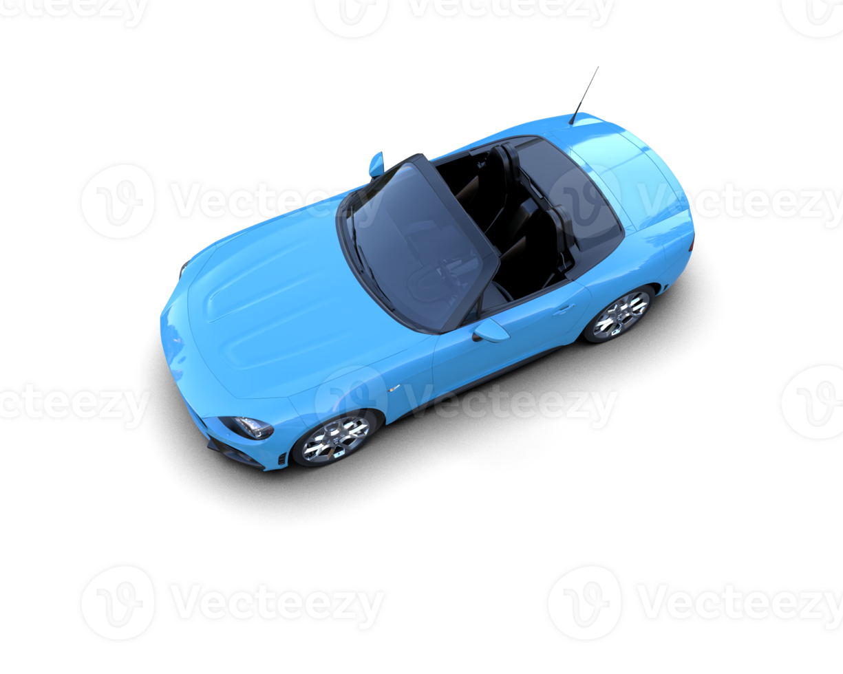 Realistic sport car isolated on background. 3d rendering - illustration png