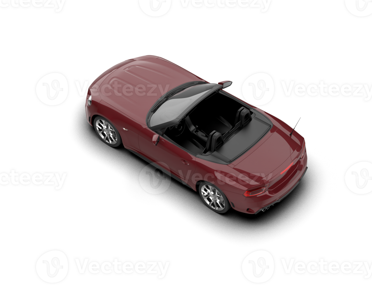 Realistic sport car isolated on background. 3d rendering - illustration png