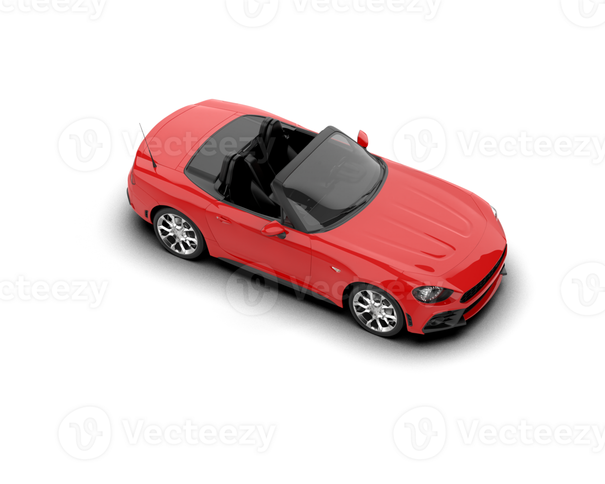 Realistic sport car isolated on background. 3d rendering - illustration png