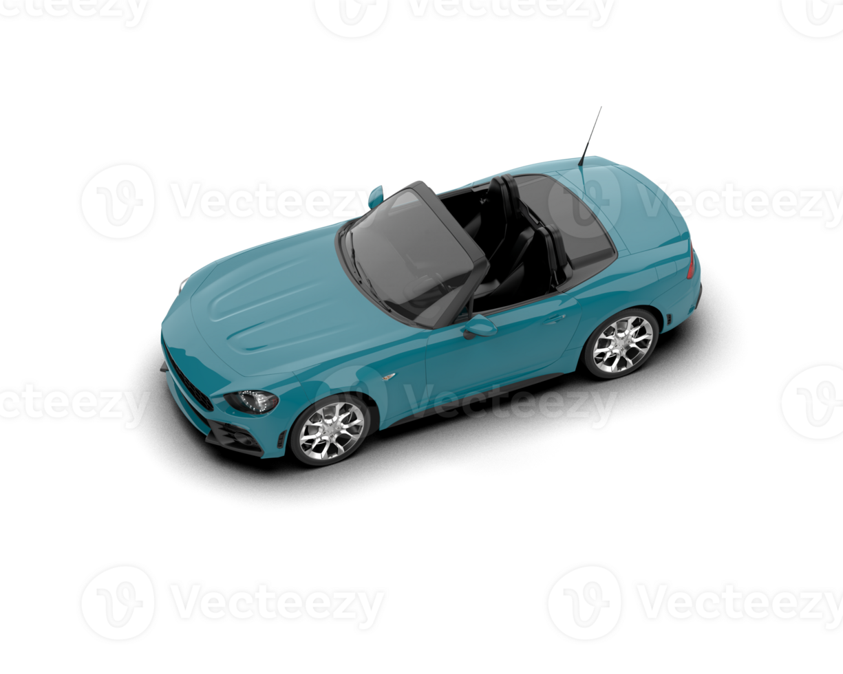 Realistic sport car isolated on background. 3d rendering - illustration png