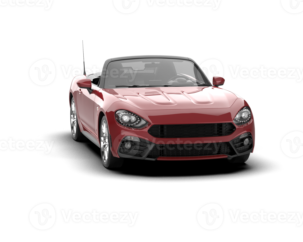 Realistic sport car isolated on background. 3d rendering - illustration png