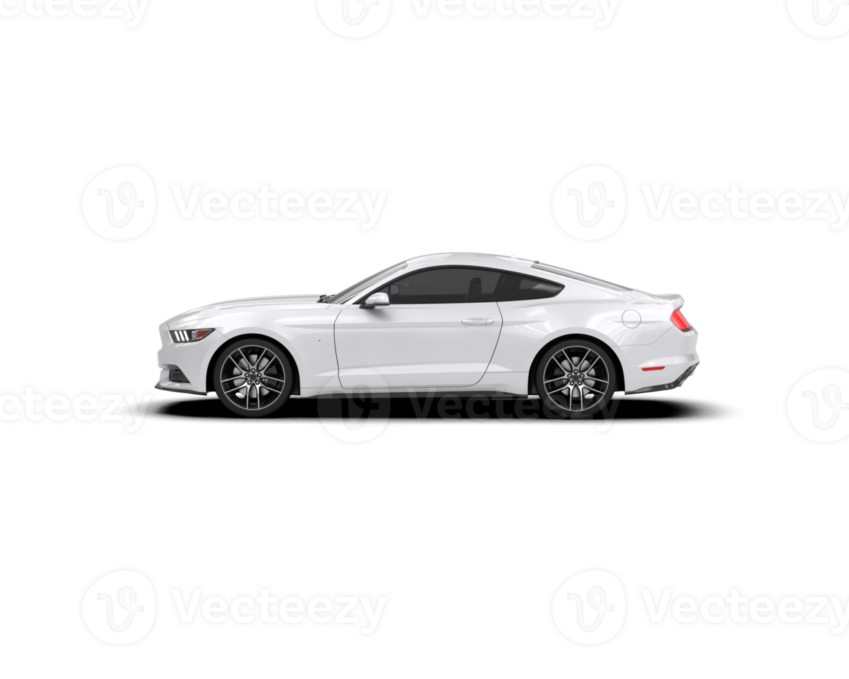 Realistic sport car isolated on background. 3d rendering - illustration png