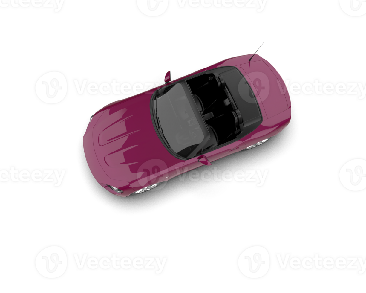 Realistic sport car isolated on background. 3d rendering - illustration png