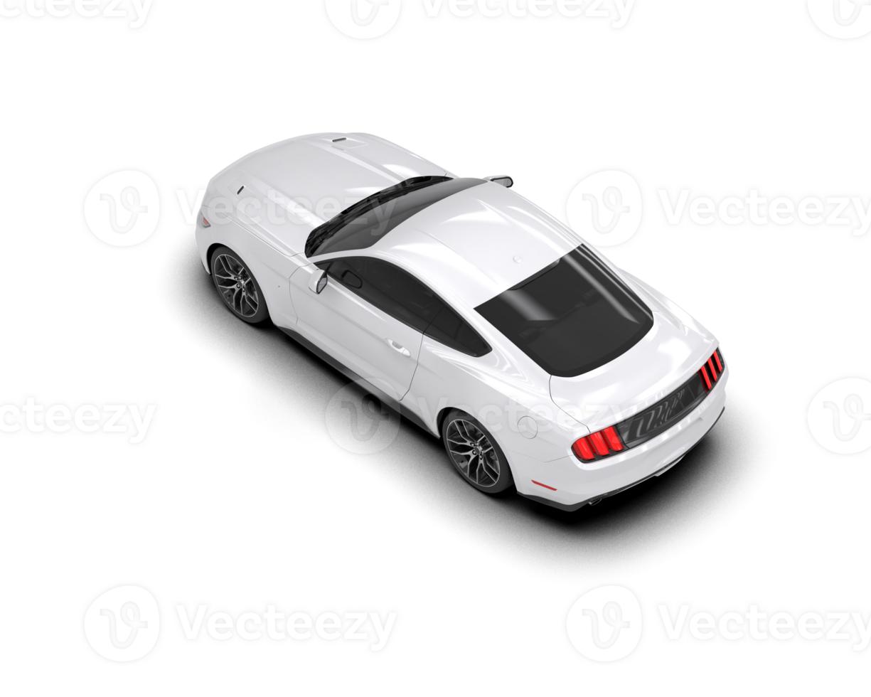 Realistic sport car isolated on background. 3d rendering - illustration png