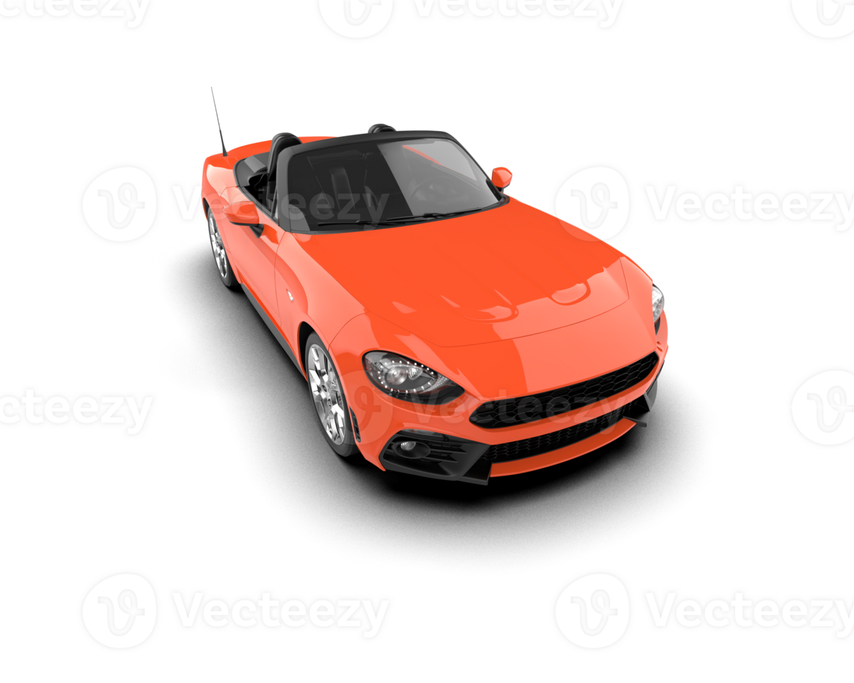 Realistic sport car isolated on background. 3d rendering - illustration png