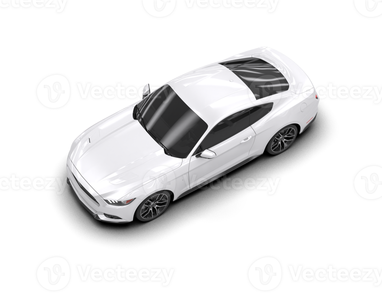 Realistic sport car isolated on background. 3d rendering - illustration png