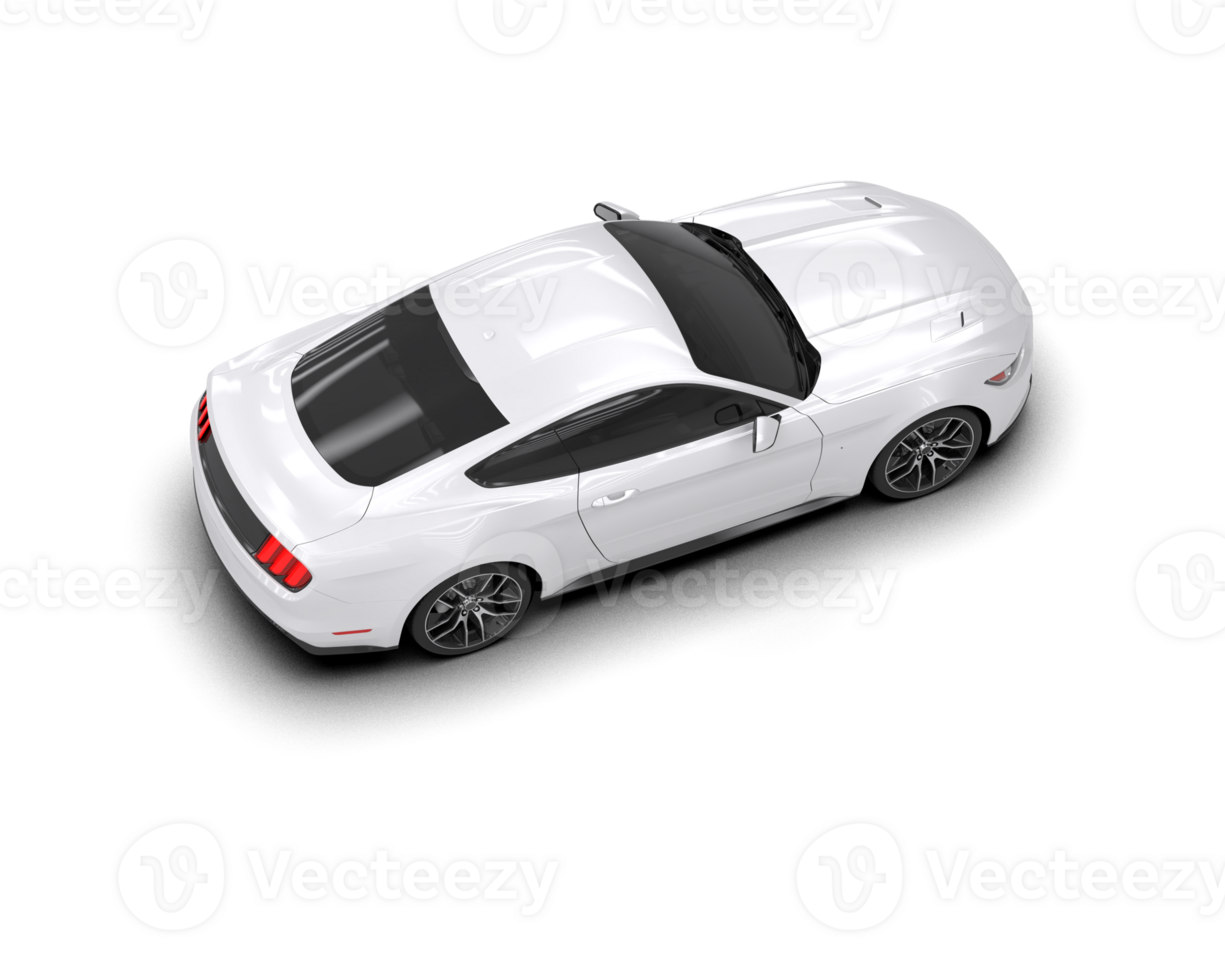 Realistic sport car isolated on background. 3d rendering - illustration png