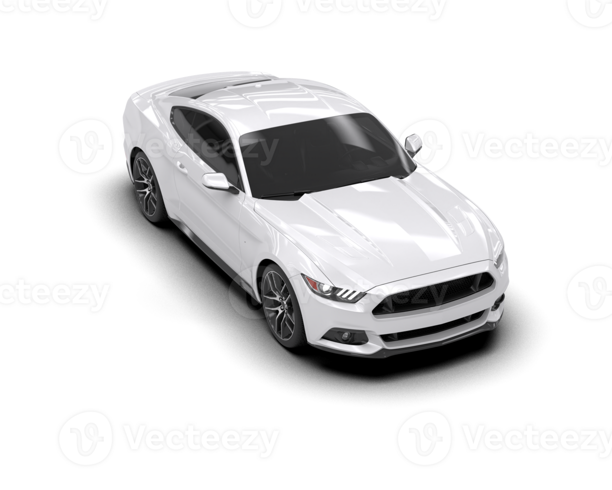 Realistic sport car isolated on background. 3d rendering - illustration png