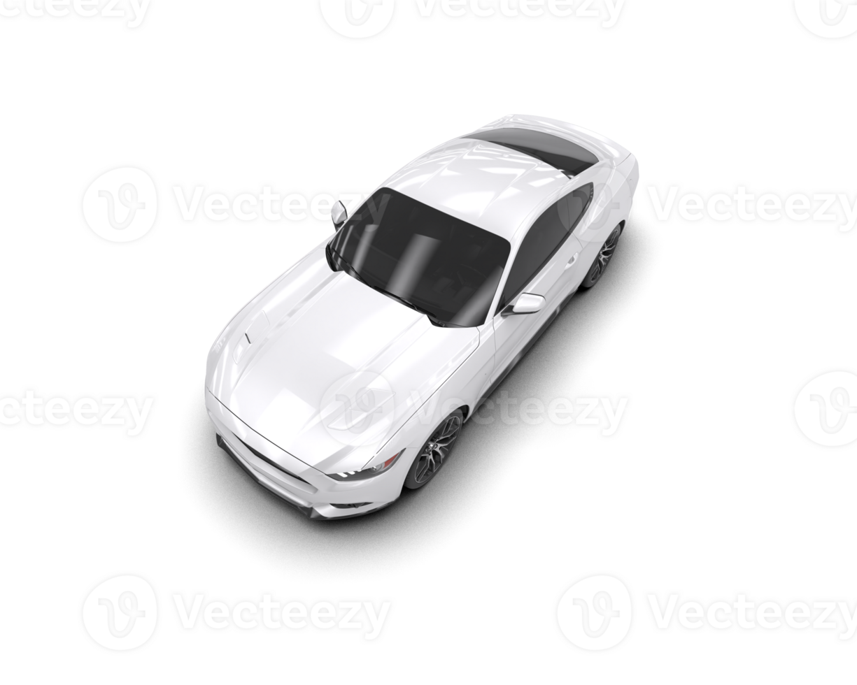 Realistic sport car isolated on background. 3d rendering - illustration png