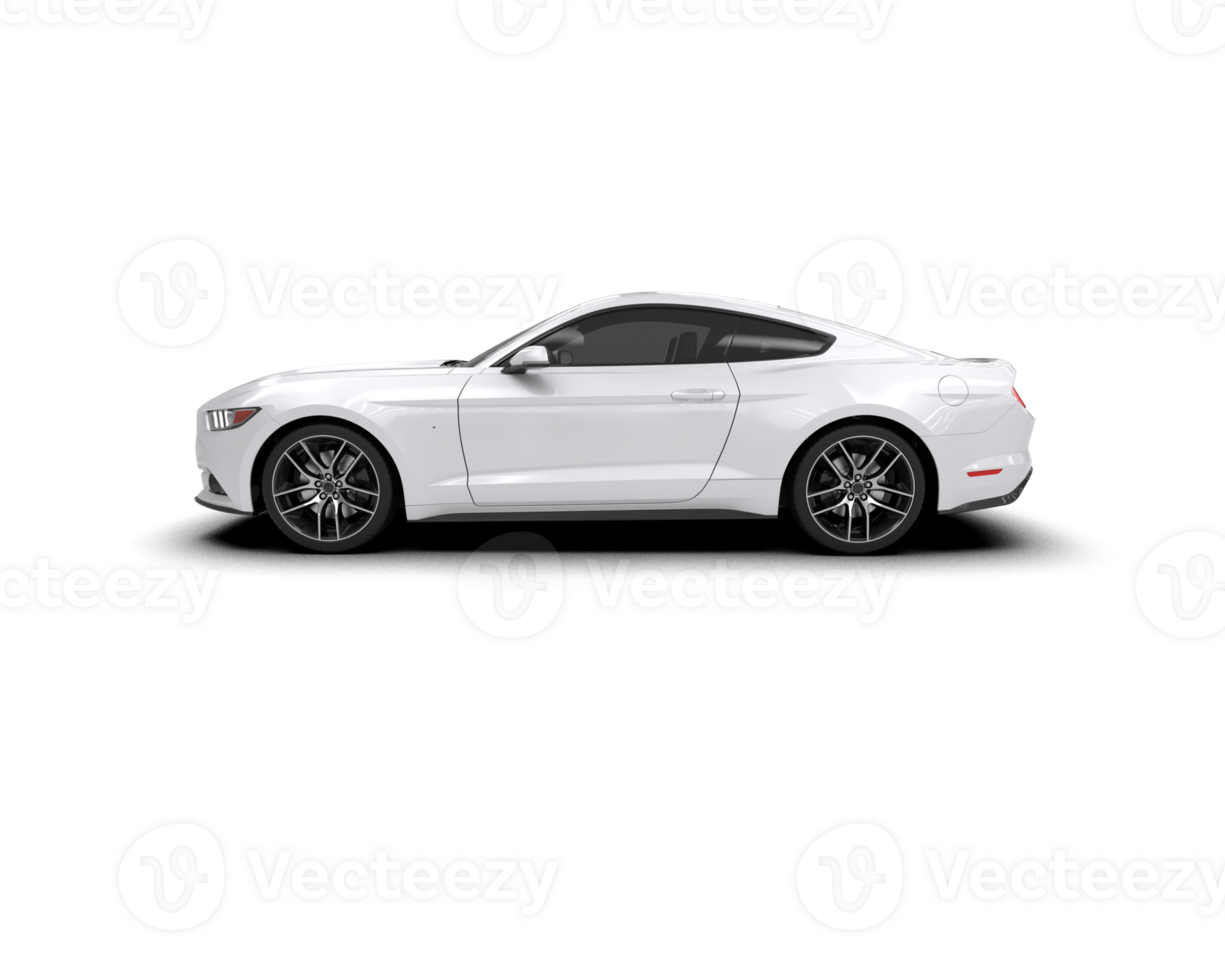 Realistic sport car isolated on background. 3d rendering - illustration png