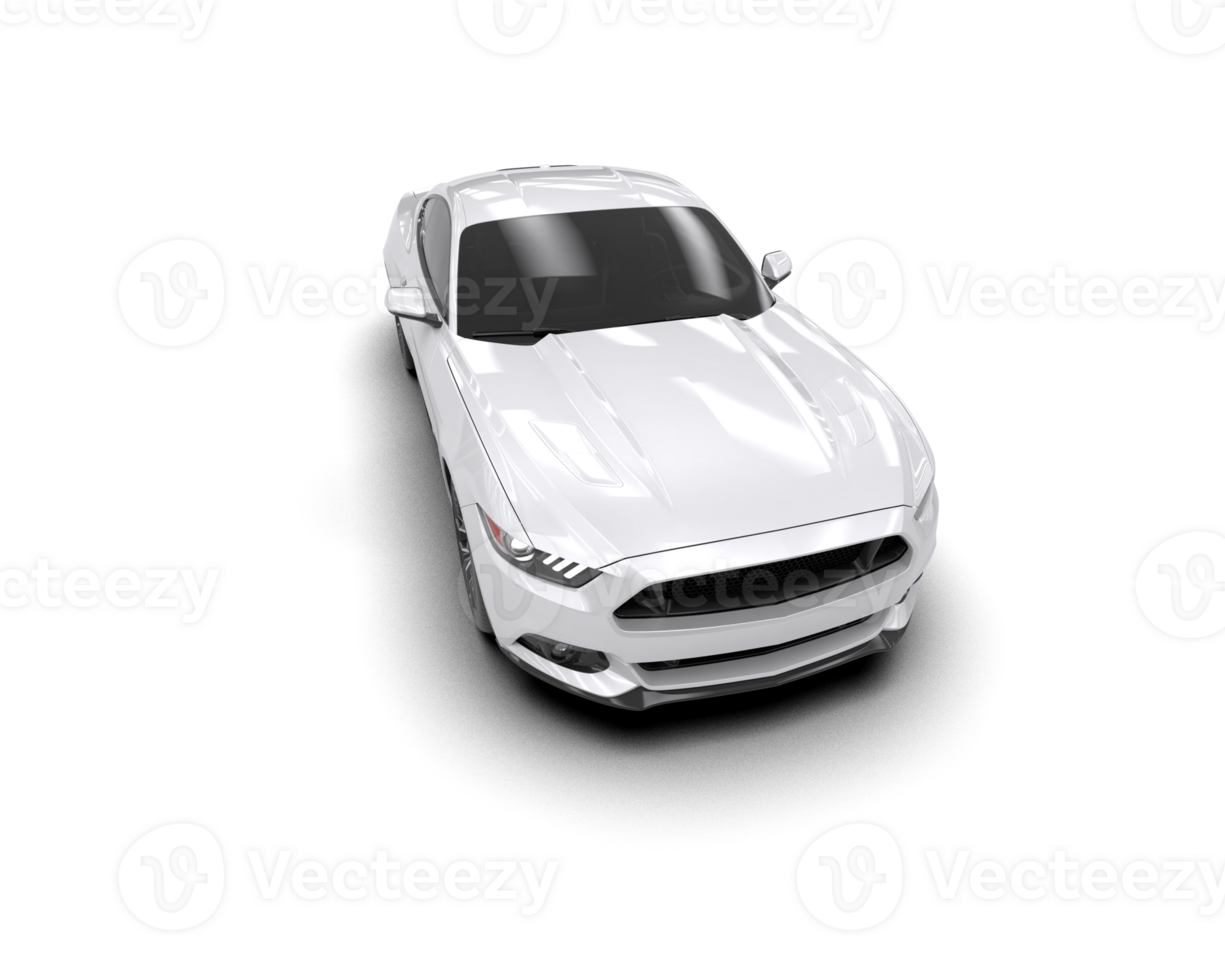 Realistic sport car isolated on background. 3d rendering - illustration png