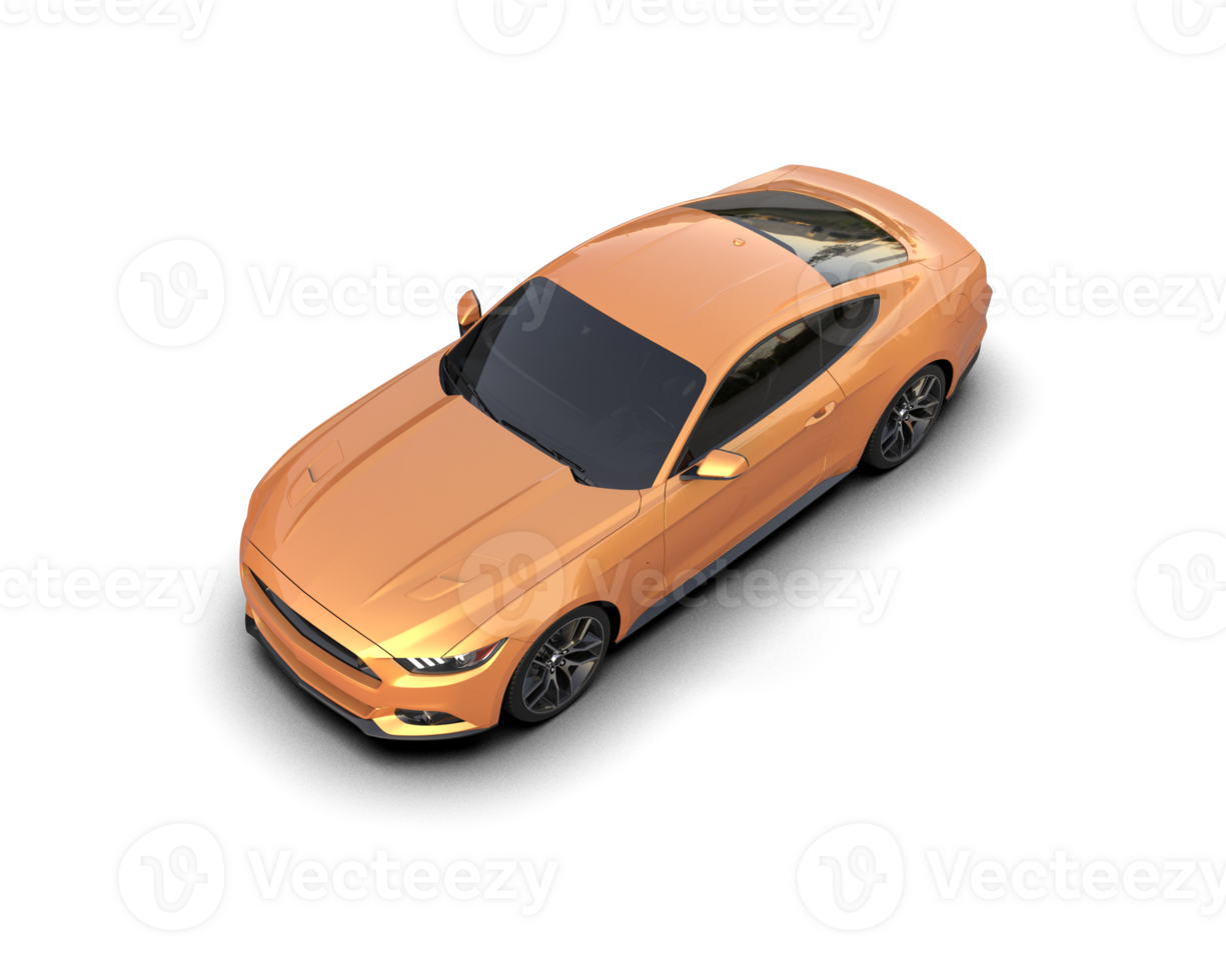 Realistic sport car isolated on background. 3d rendering - illustration png