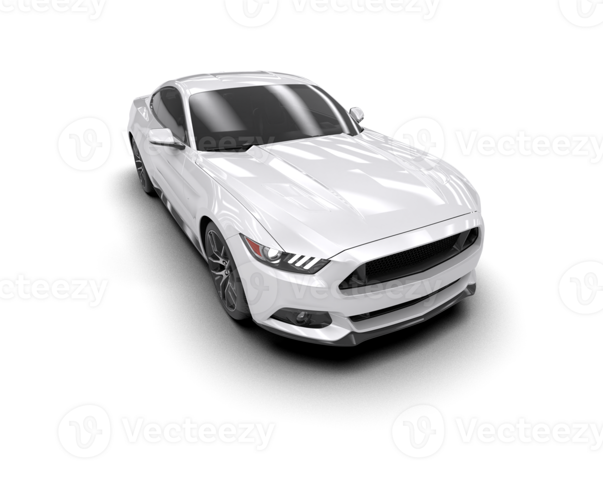 Realistic sport car isolated on background. 3d rendering - illustration png
