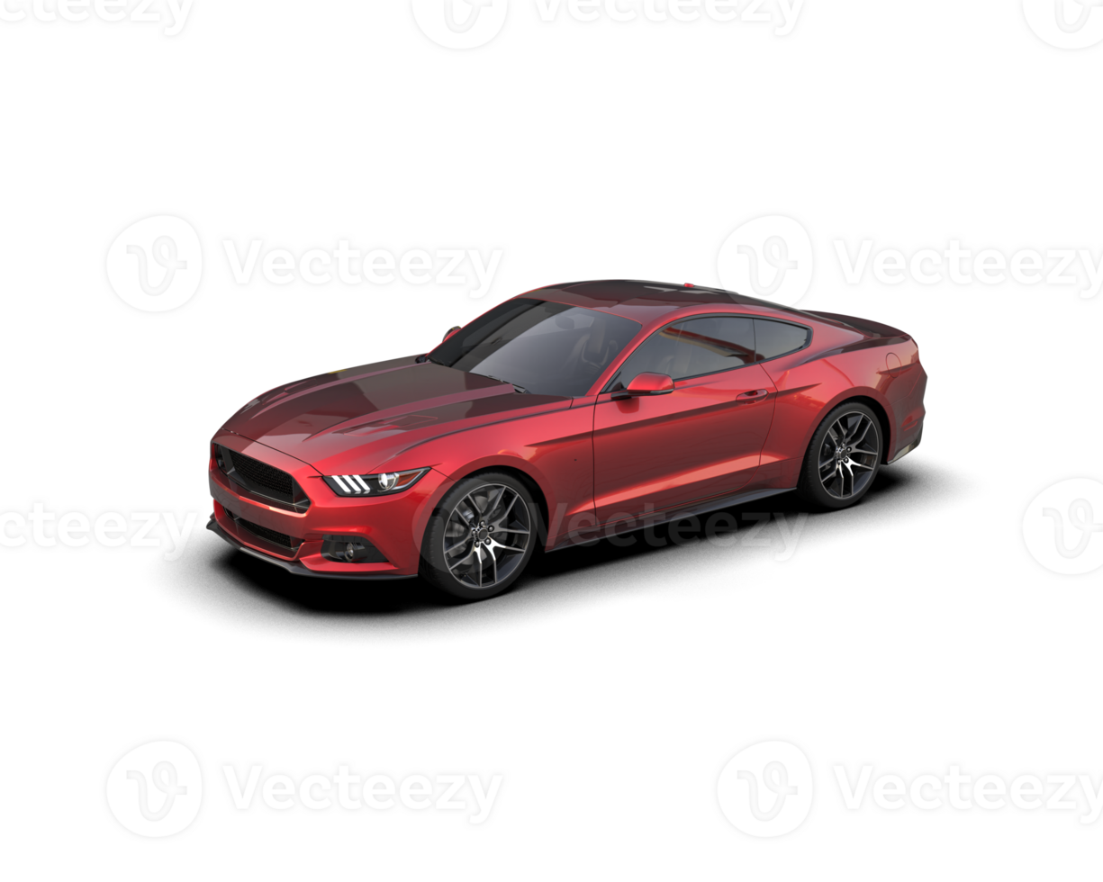 Realistic sport car isolated on background. 3d rendering - illustration png