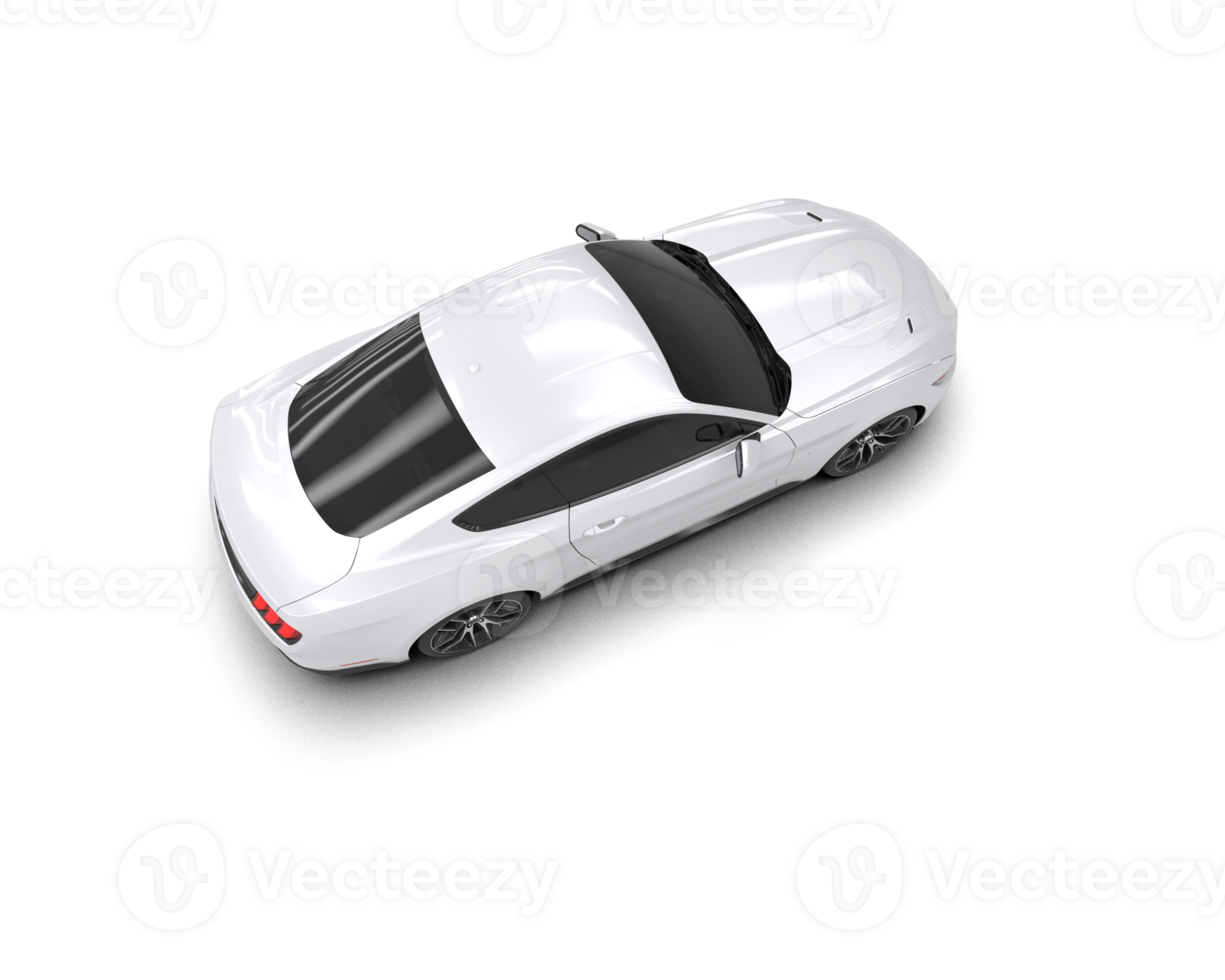 Realistic sport car isolated on background. 3d rendering - illustration png