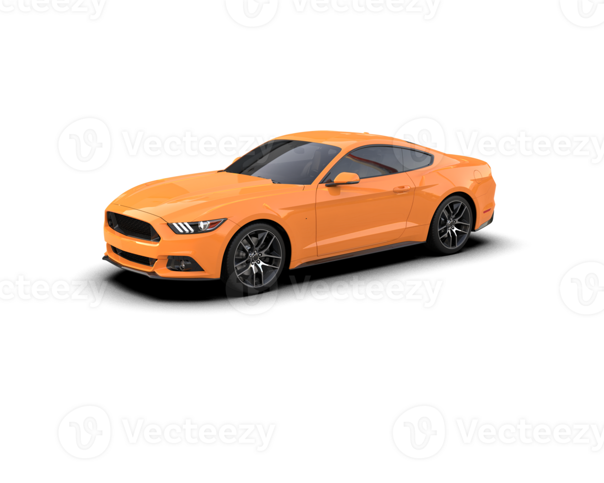Realistic sport car isolated on background. 3d rendering - illustration png