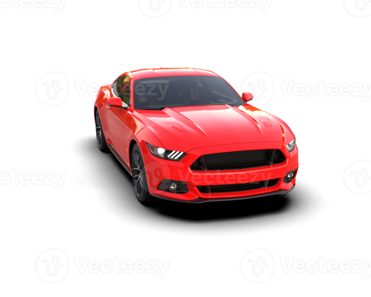 Realistic sport car isolated on background. 3d rendering - illustration png