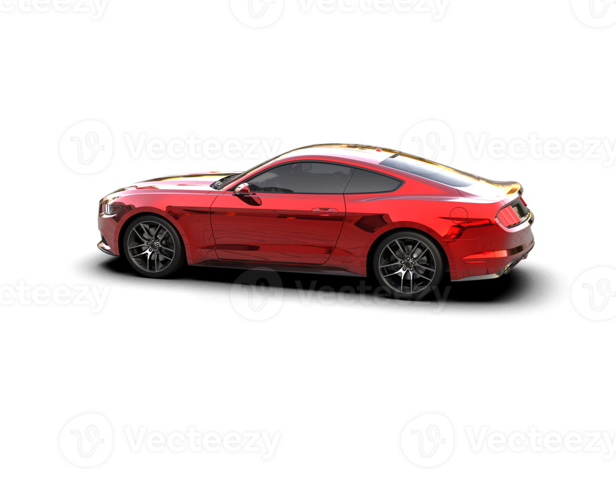 Realistic sport car isolated on background. 3d rendering - illustration png