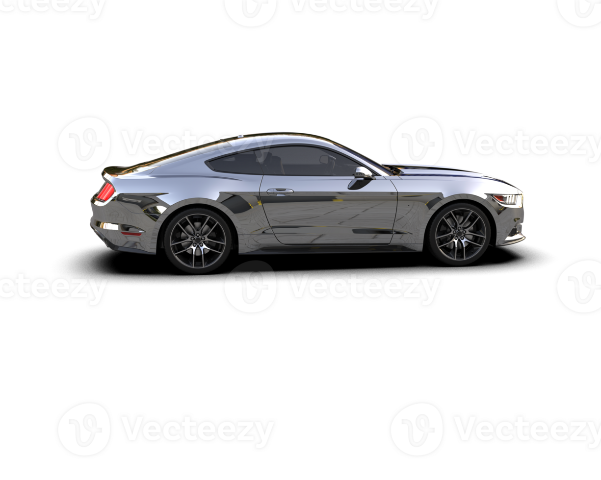 Realistic sport car isolated on background. 3d rendering - illustration png