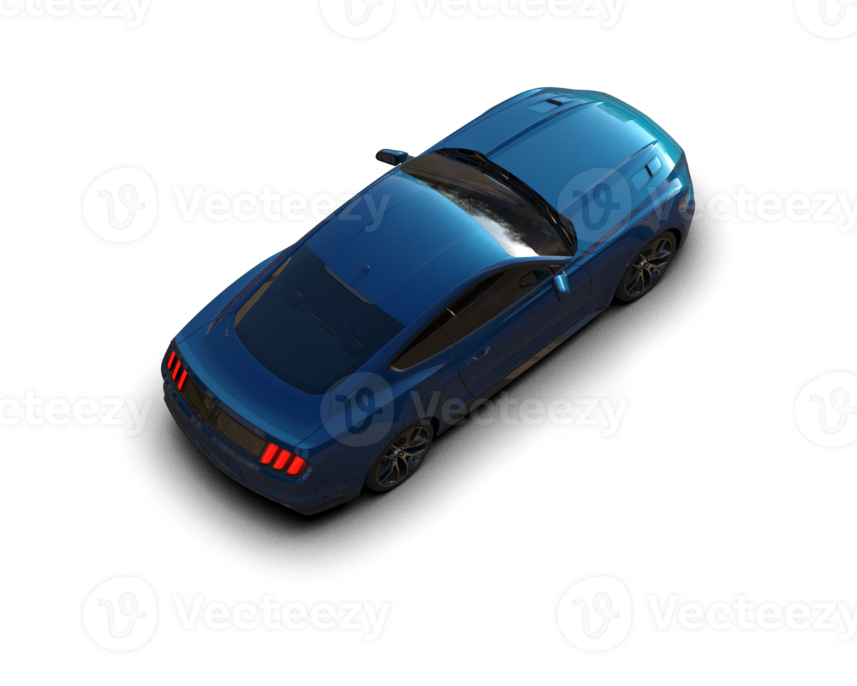 Realistic sport car isolated on background. 3d rendering - illustration png