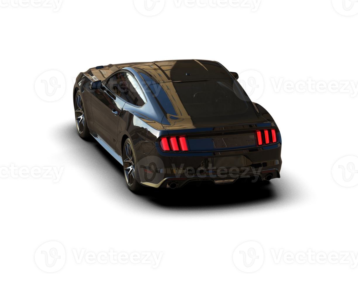 Realistic sport car isolated on background. 3d rendering - illustration png
