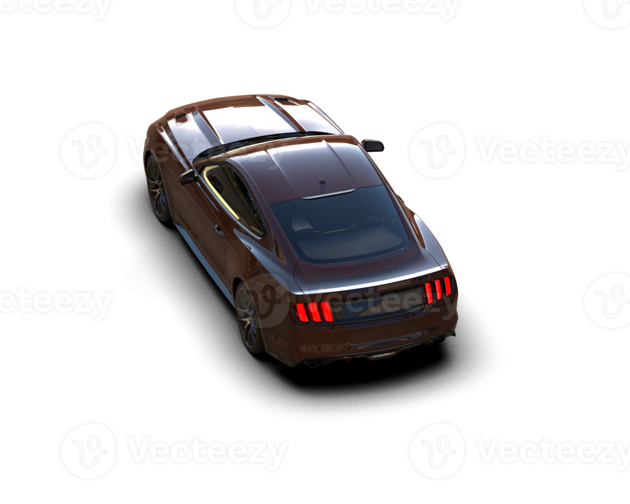 Realistic sport car isolated on background. 3d rendering - illustration png
