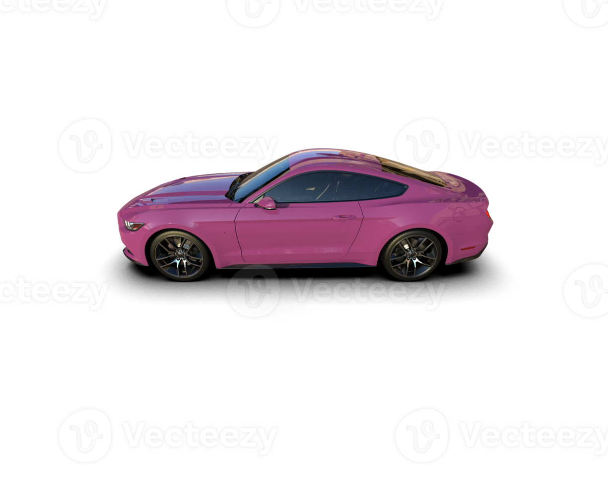 Realistic sport car isolated on background. 3d rendering - illustration png