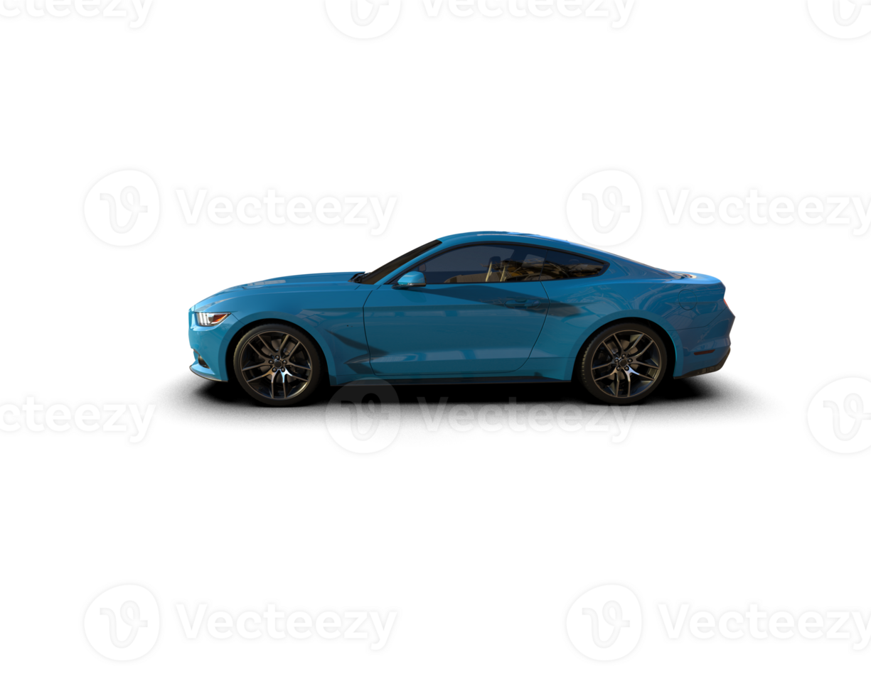 Realistic sport car isolated on background. 3d rendering - illustration png