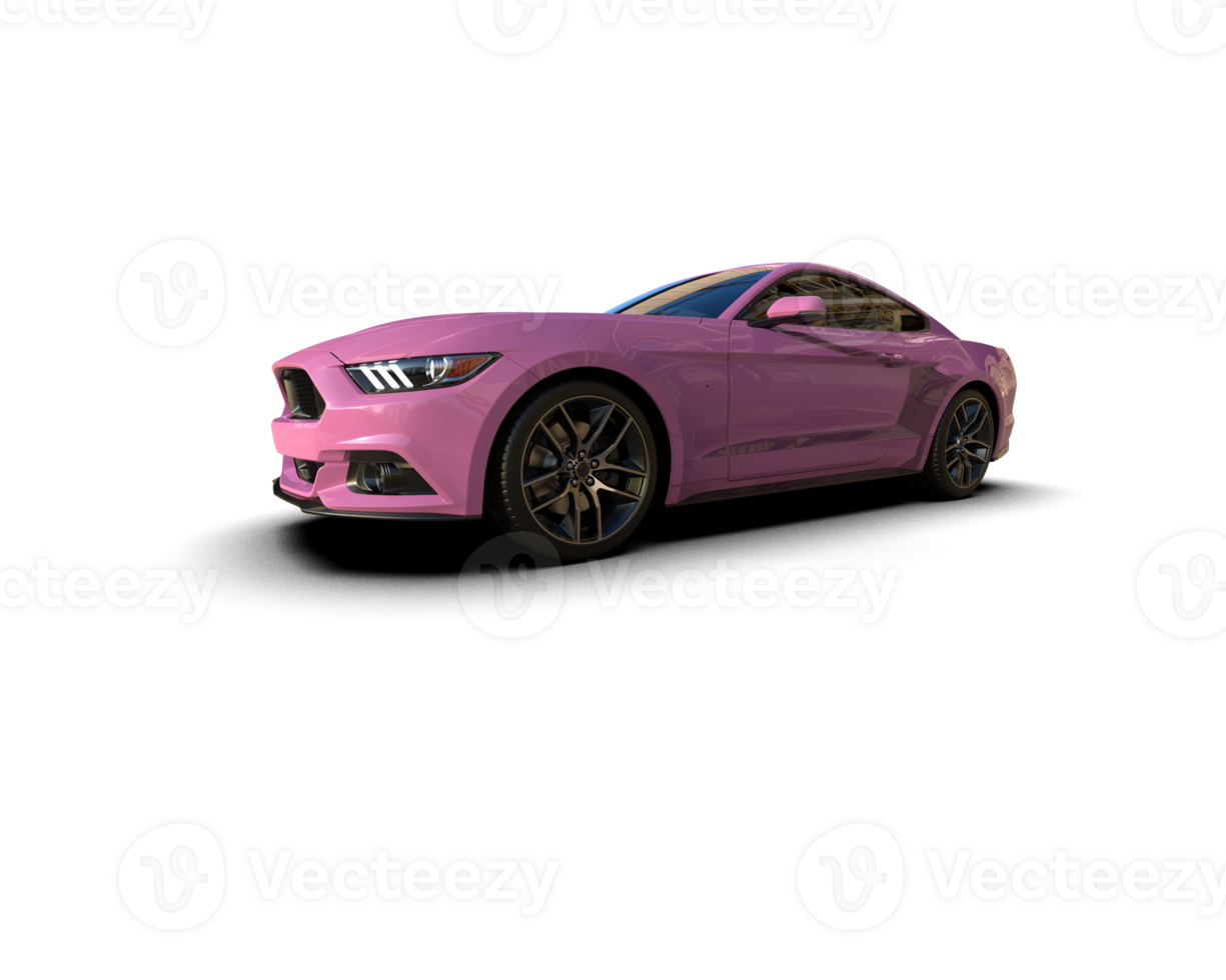 Realistic sport car isolated on background. 3d rendering - illustration png