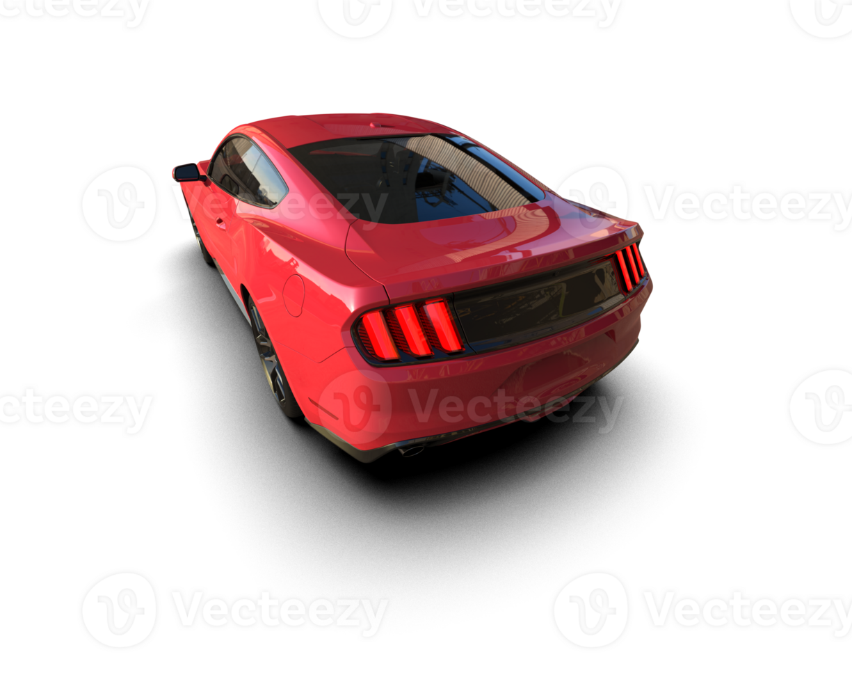 Realistic sport car isolated on background. 3d rendering - illustration png