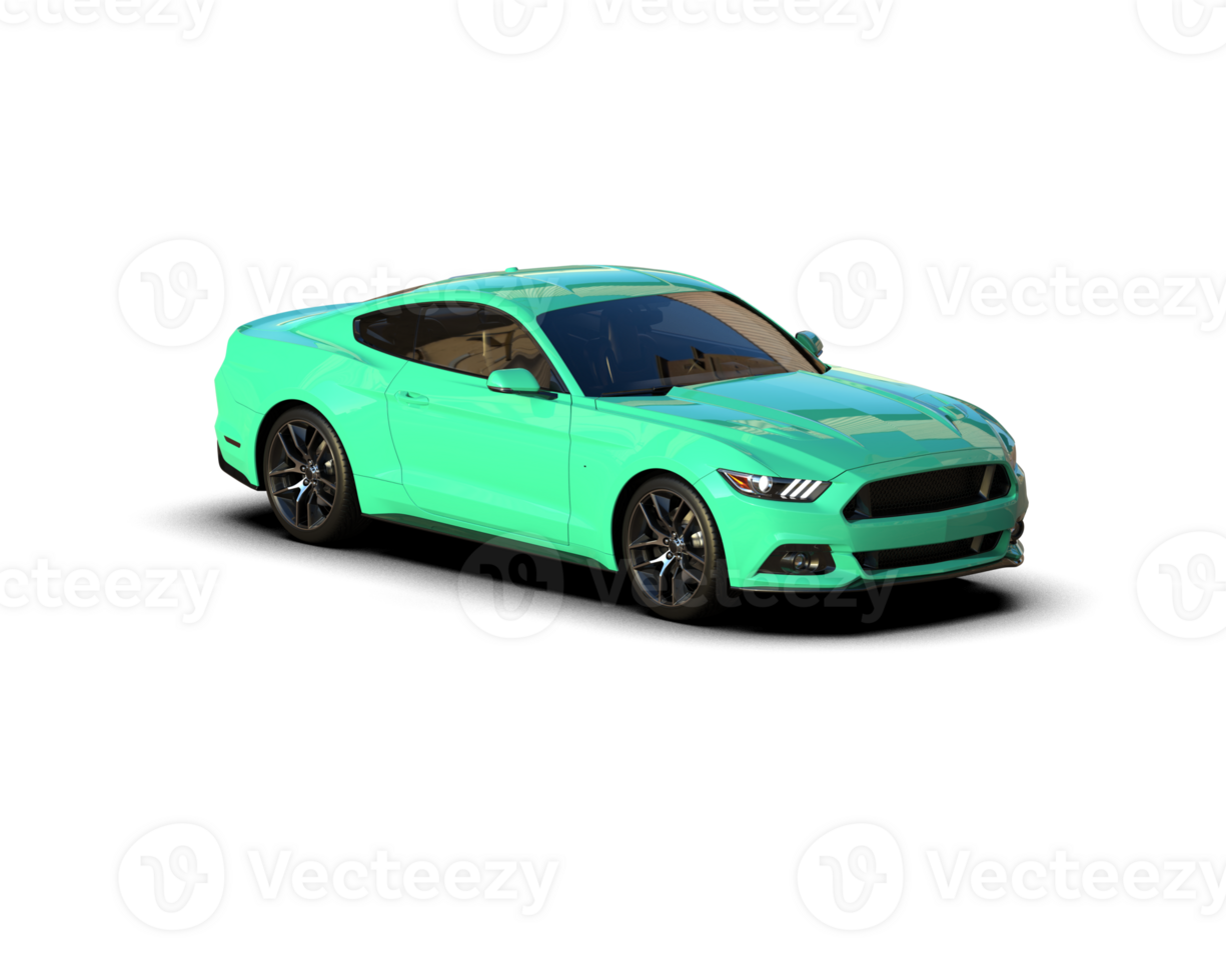 Realistic sport car isolated on background. 3d rendering - illustration png