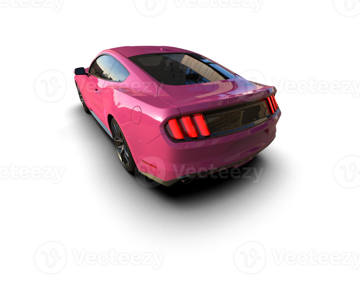 Realistic sport car isolated on background. 3d rendering - illustration png