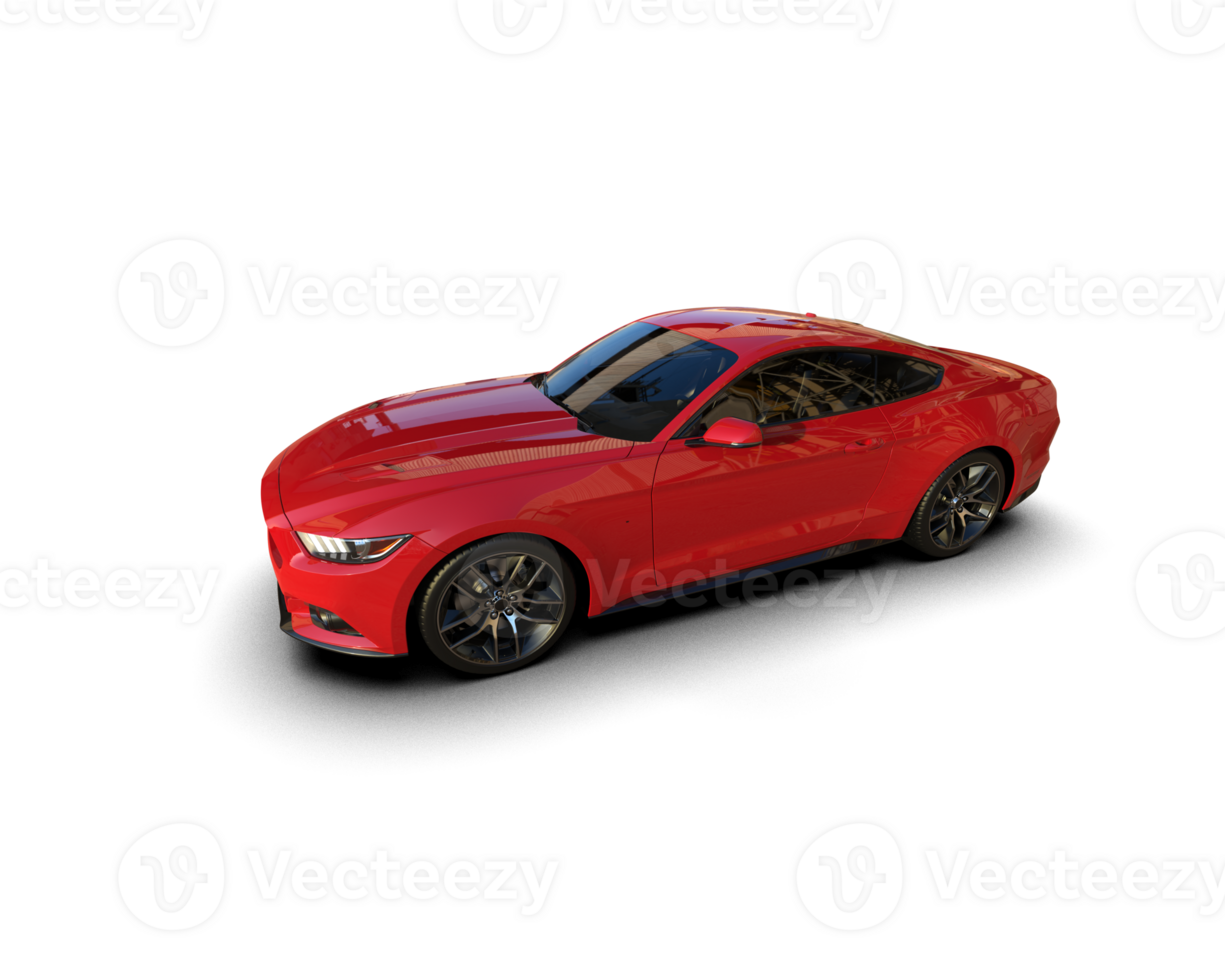 Realistic sport car isolated on background. 3d rendering - illustration png