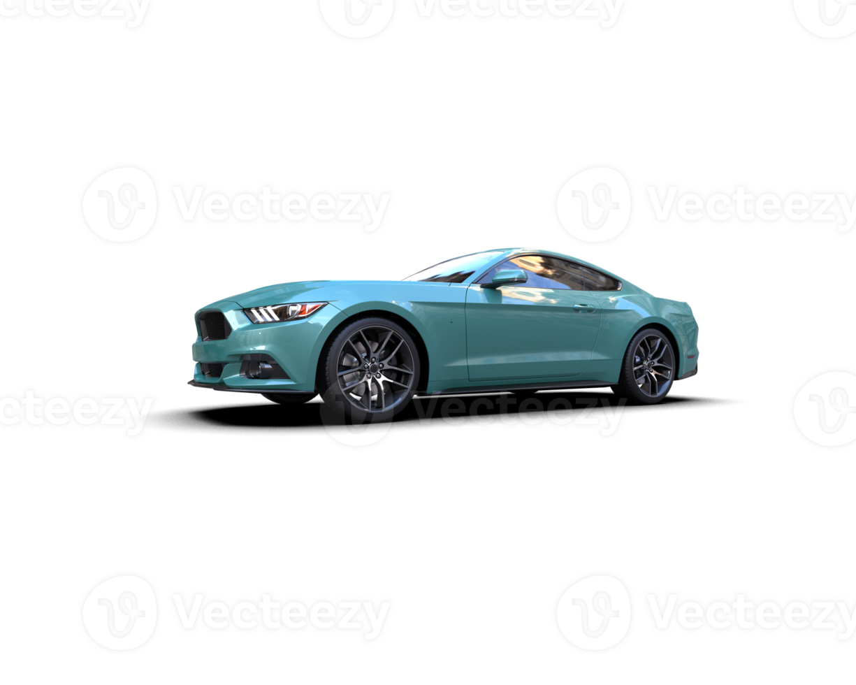 Realistic sport car isolated on background. 3d rendering - illustration png