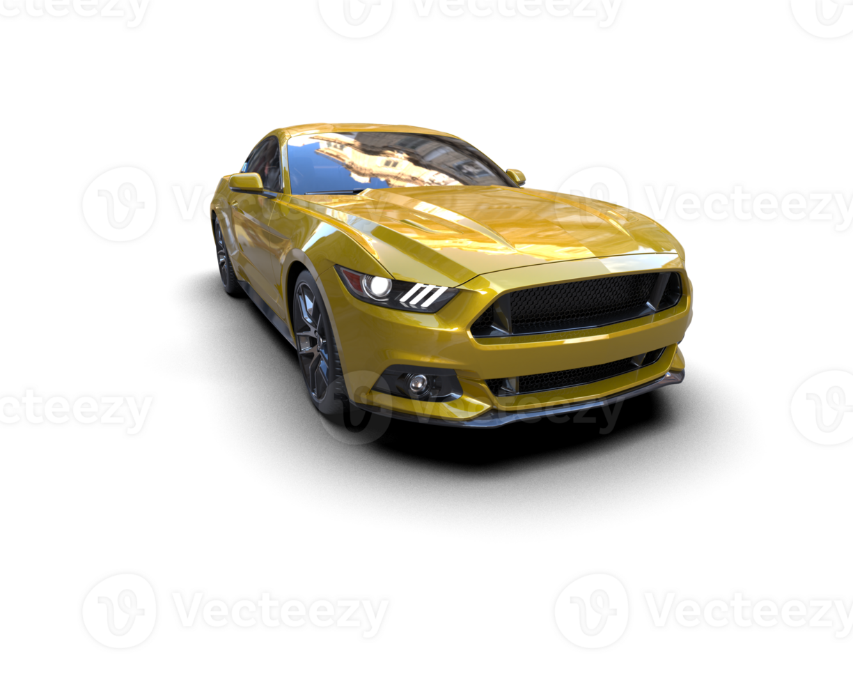 Realistic sport car isolated on background. 3d rendering - illustration png