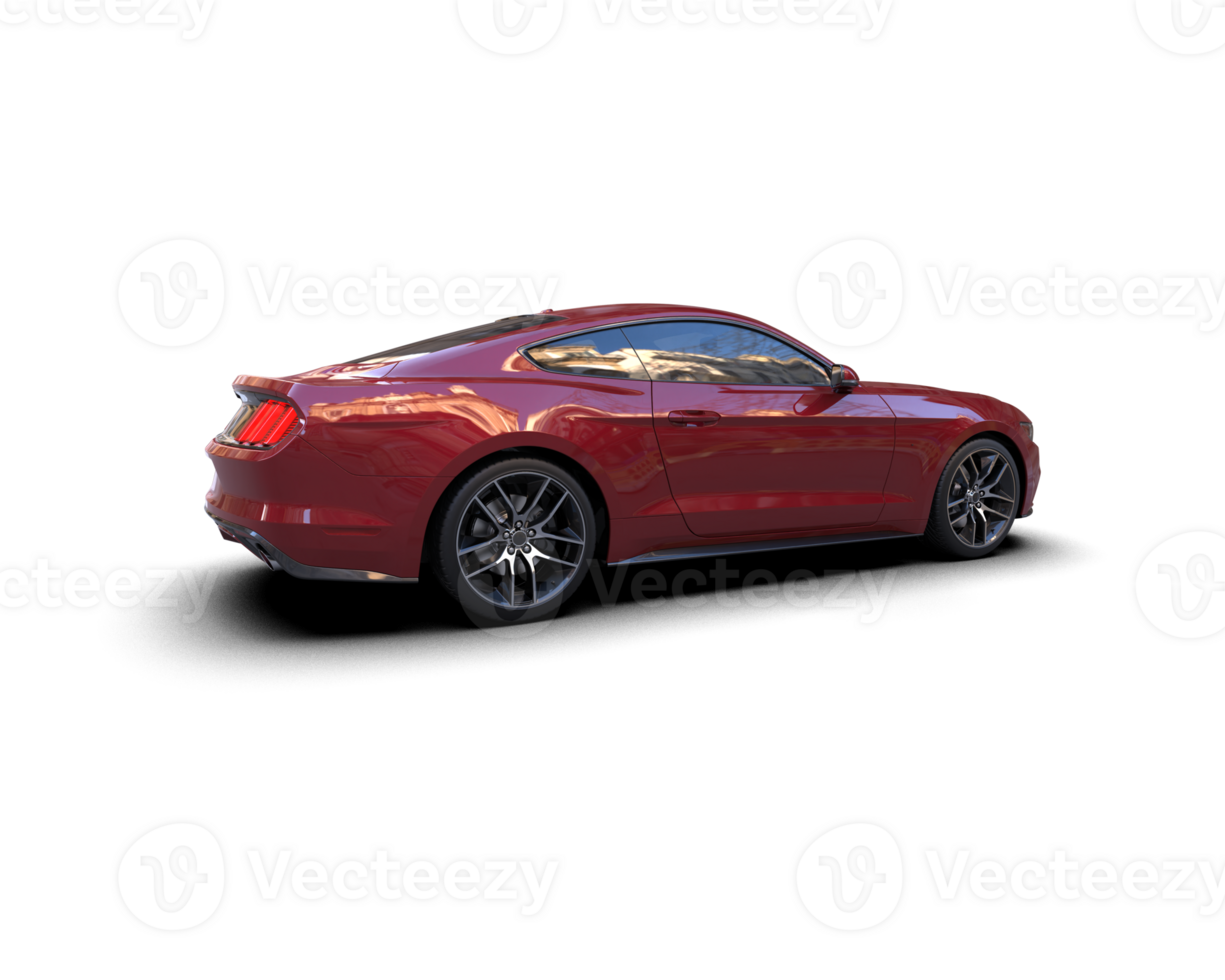 Realistic sport car isolated on background. 3d rendering - illustration png