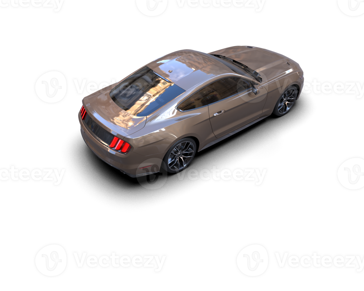 Realistic sport car isolated on background. 3d rendering - illustration png