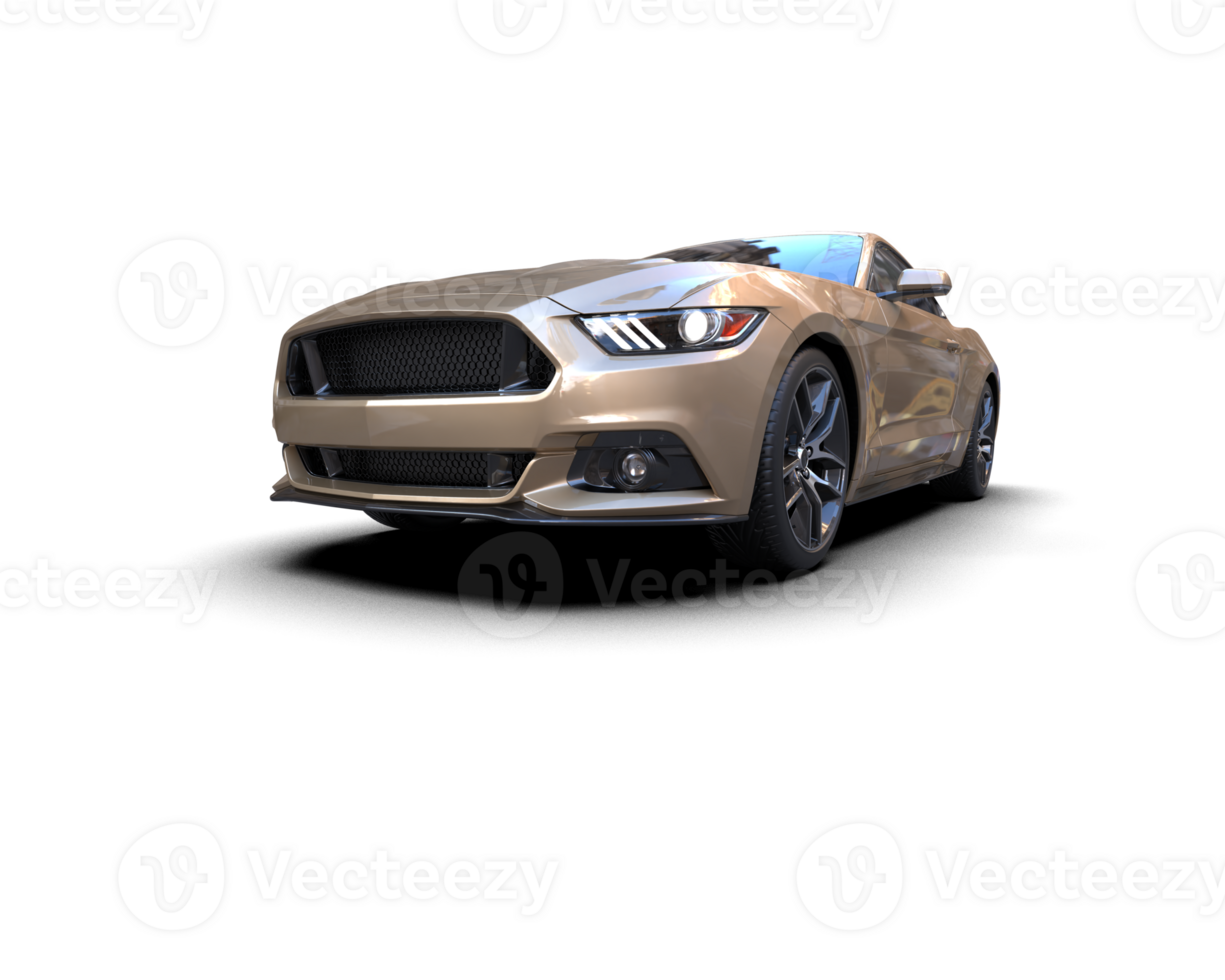 Realistic sport car isolated on background. 3d rendering - illustration png