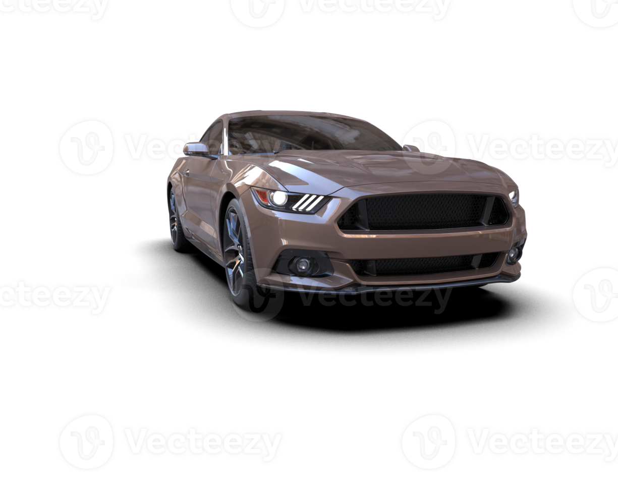 Realistic sport car isolated on background. 3d rendering - illustration png