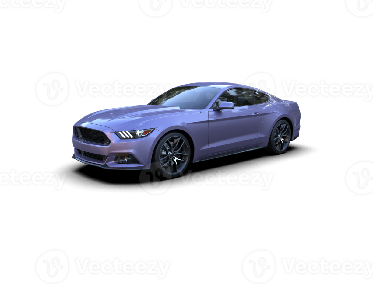 Realistic sport car isolated on background. 3d rendering - illustration png