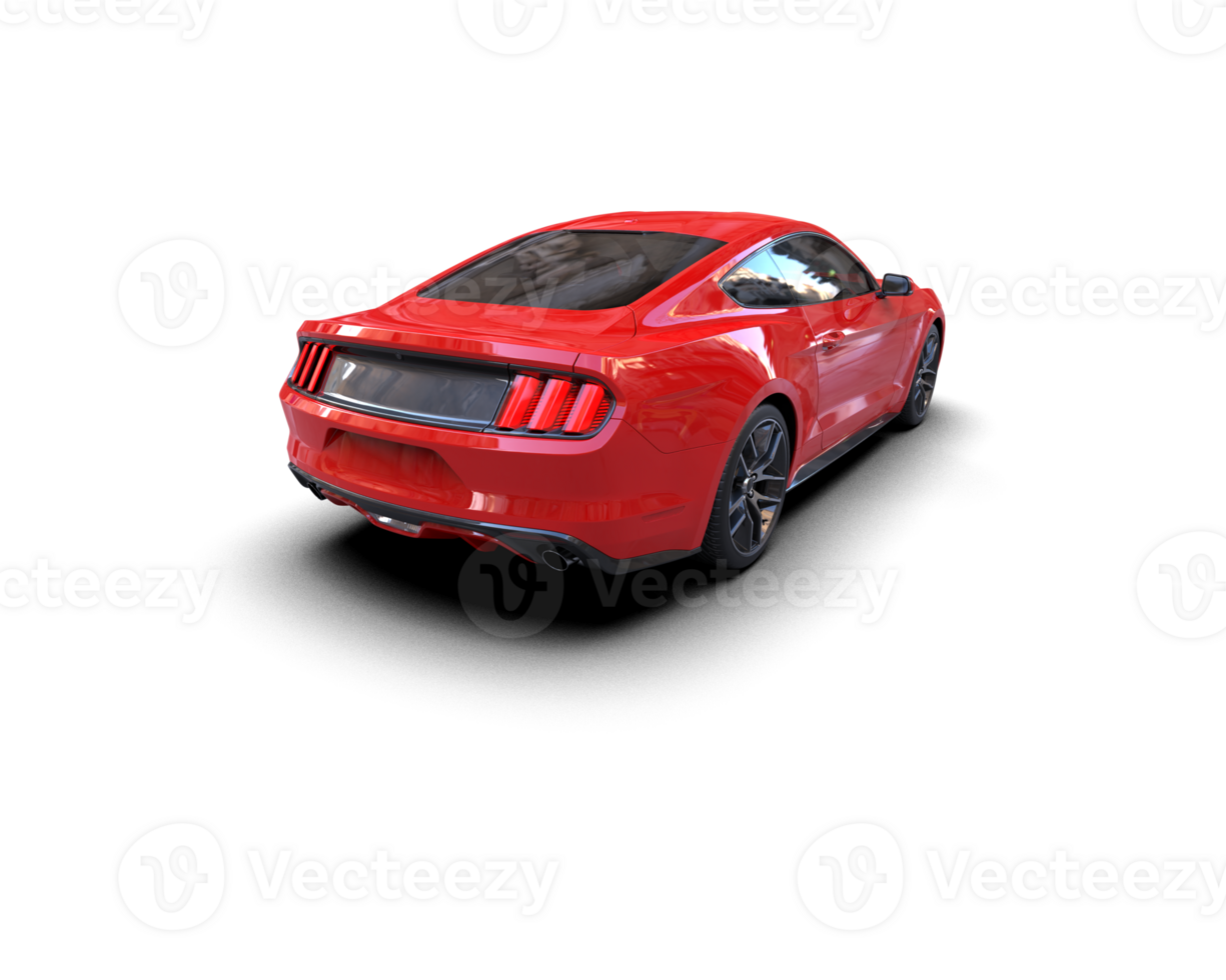 Realistic sport car isolated on background. 3d rendering - illustration png