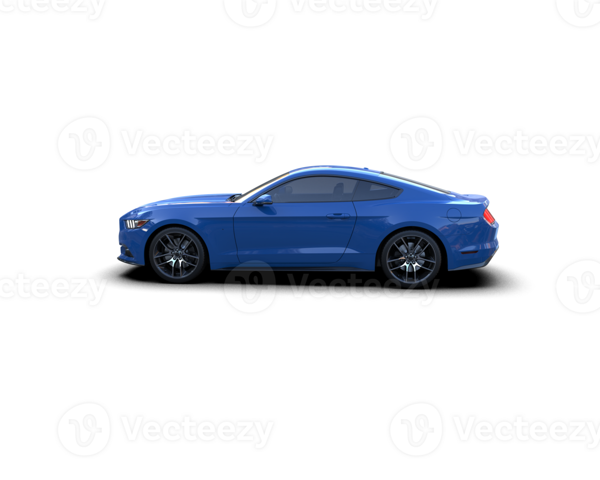 Realistic sport car isolated on background. 3d rendering - illustration png