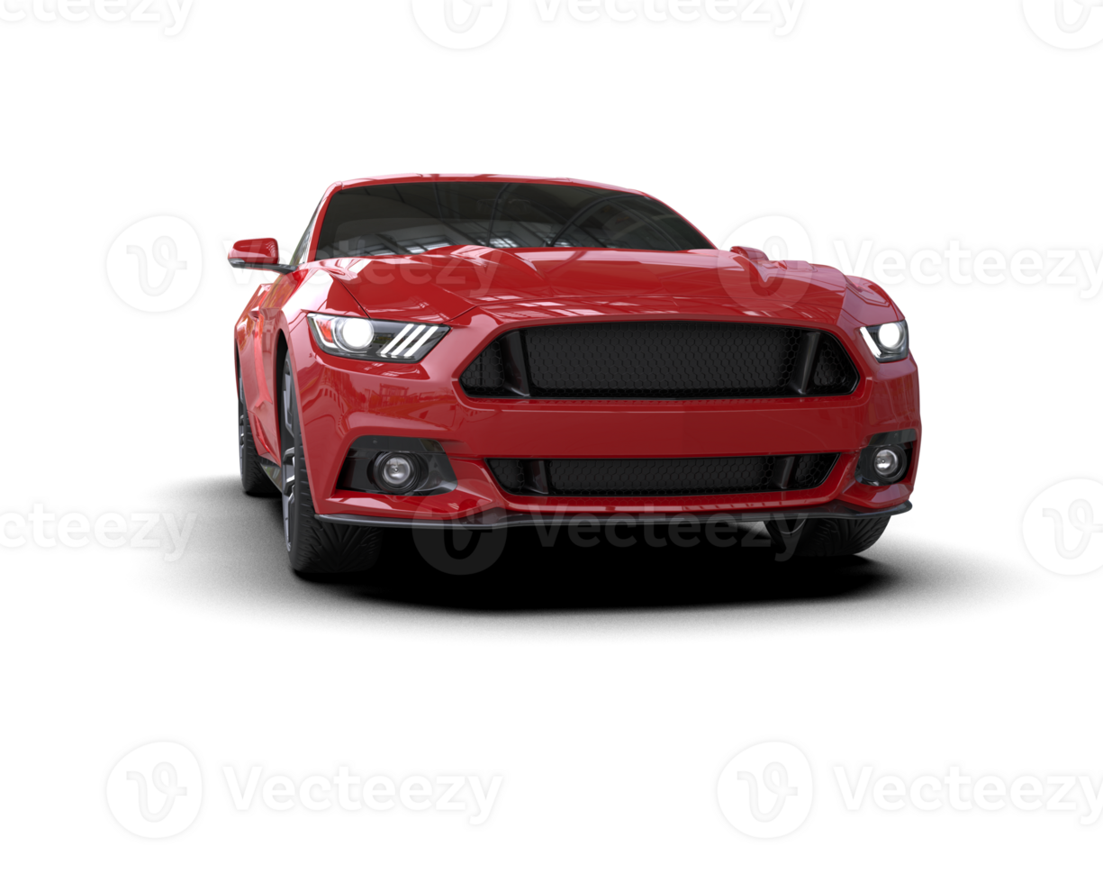 Realistic sport car isolated on background. 3d rendering - illustration png