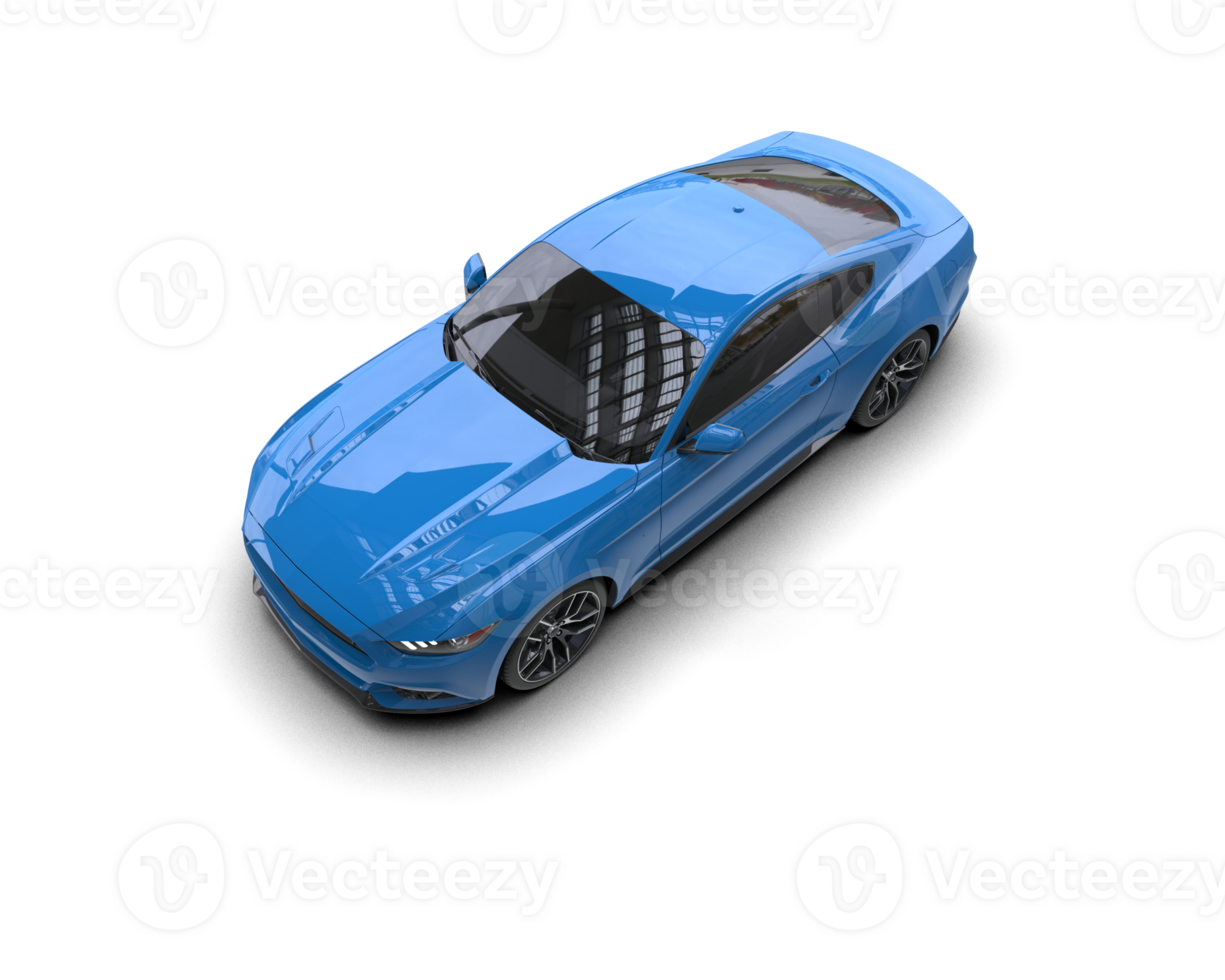 Realistic sport car isolated on background. 3d rendering - illustration png